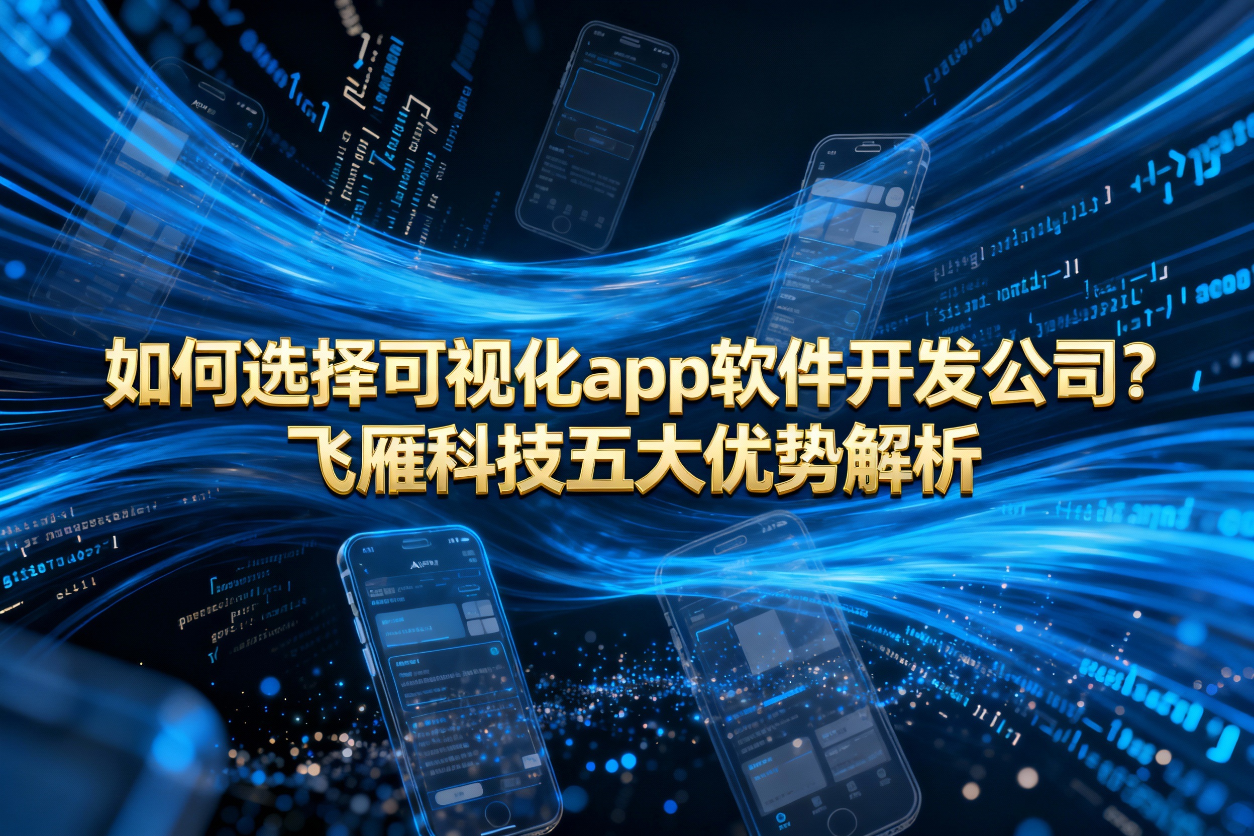 如何选择可视化app软件开发公司？飞雁科技五大优势解析