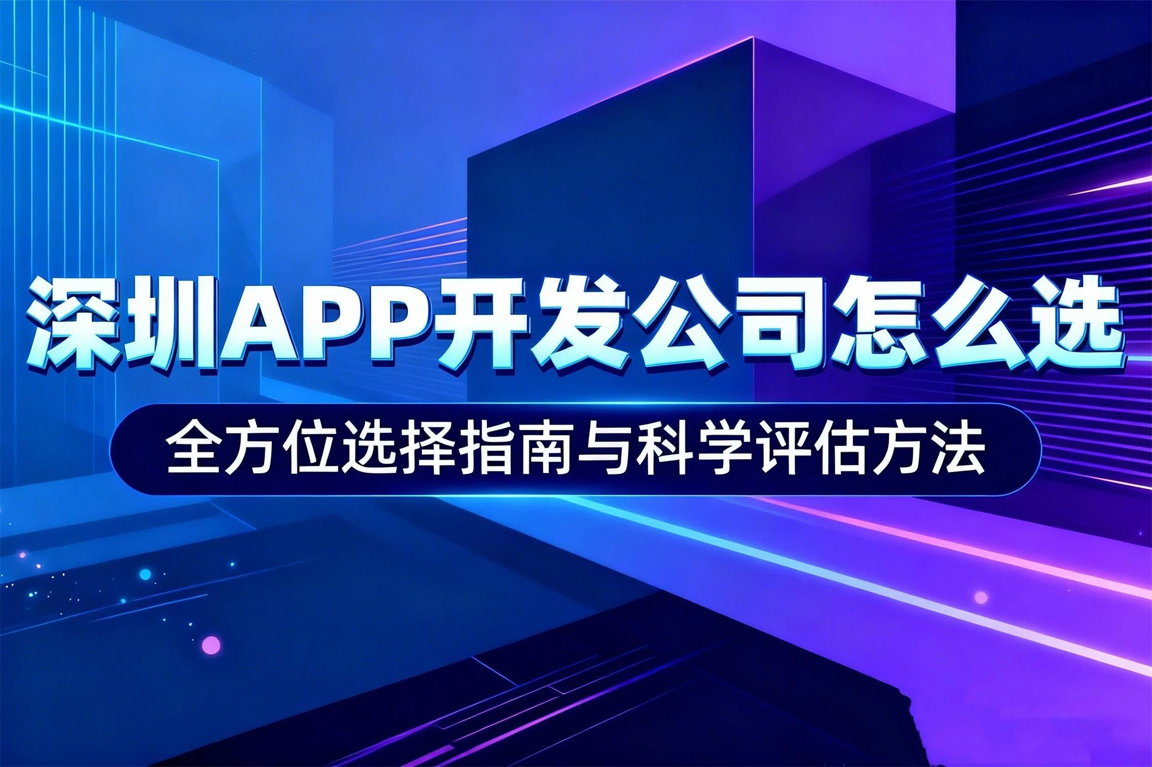 深圳APP开发公司怎么选？全方位选择指南与科学评估方法