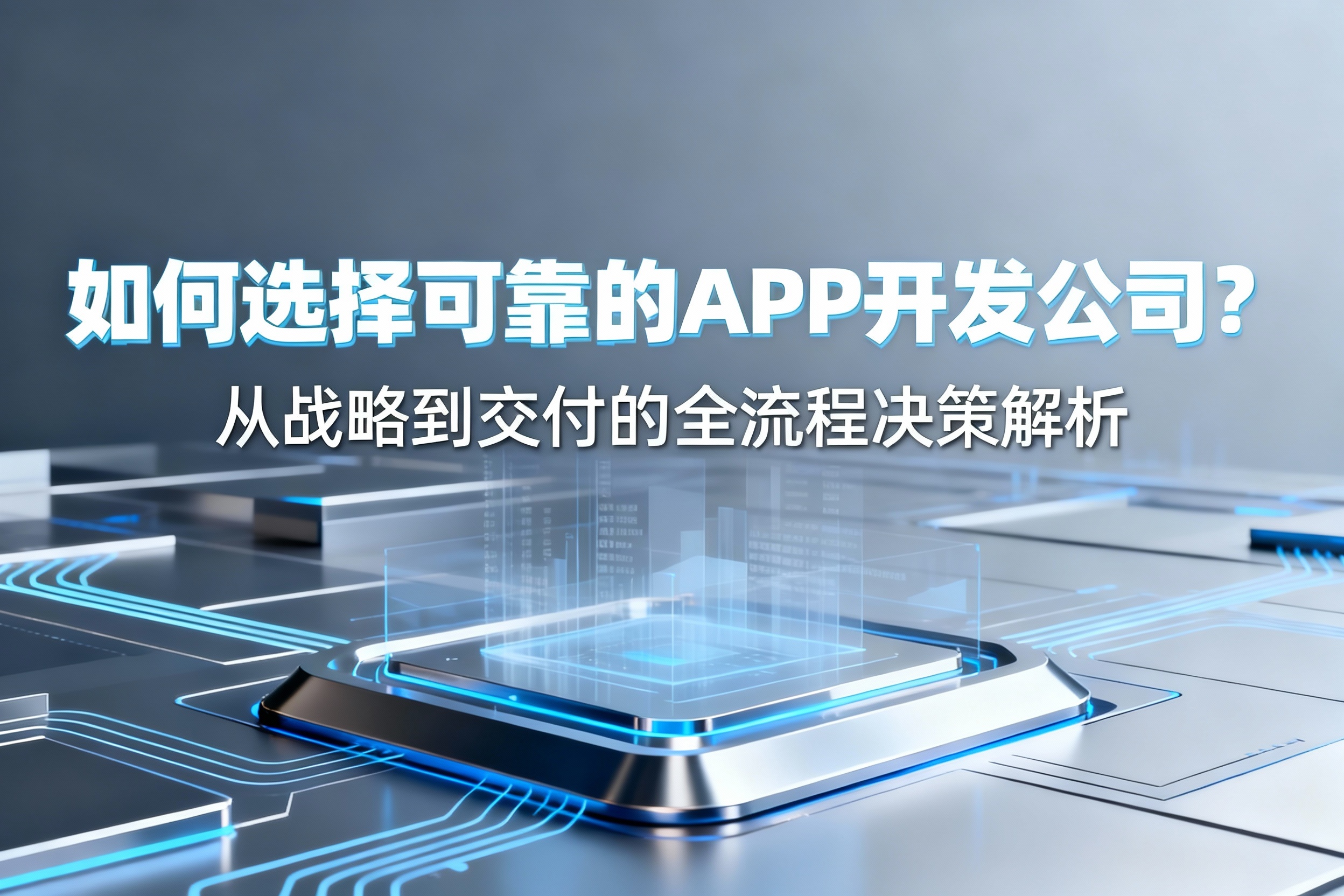 如何选择一家可靠的APP开发公司？从战略到交付的全流程决策解析